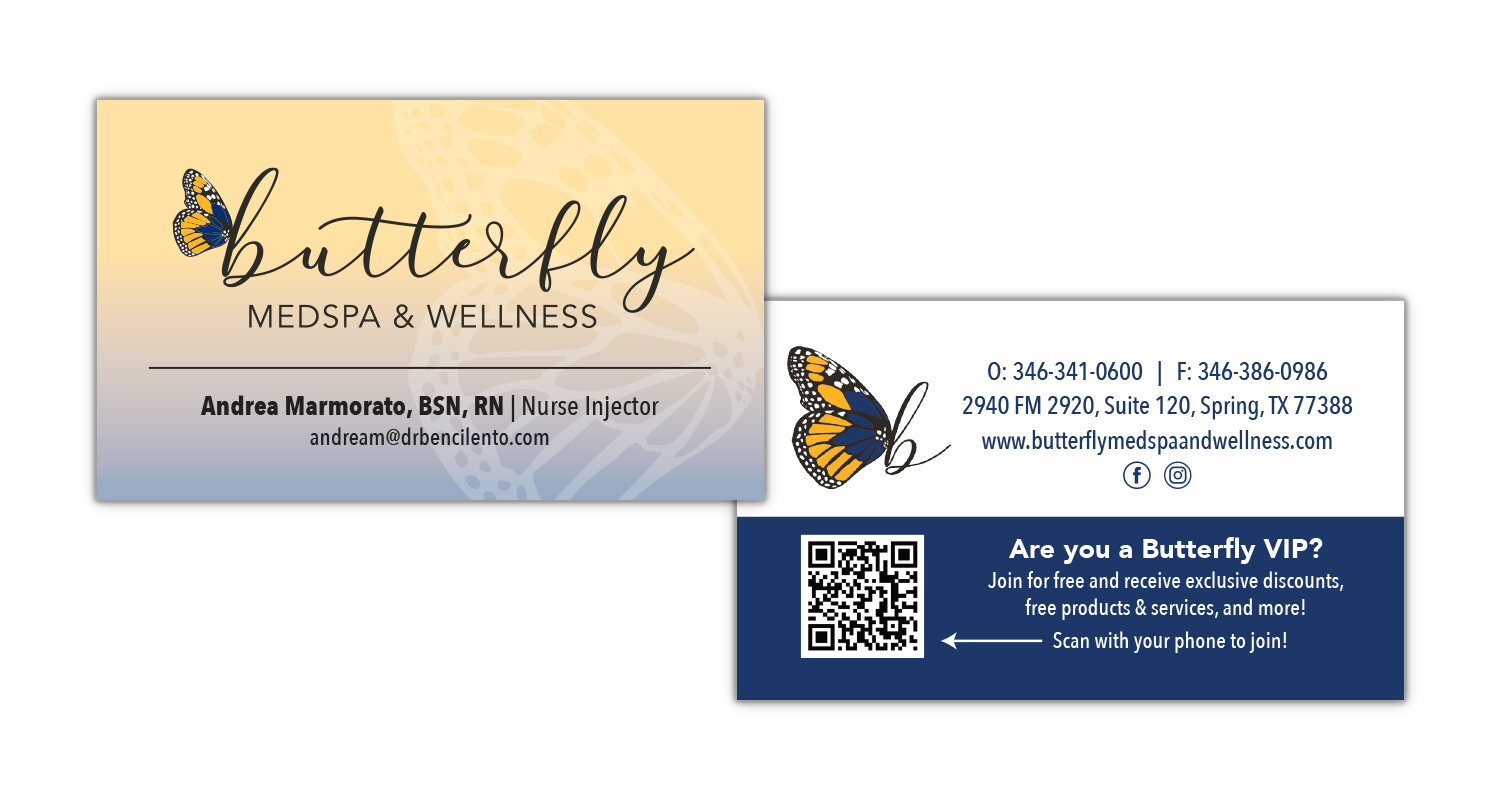 Case Study Butterfly Medspa & Wellness - Market Creativity - Graphic Design Identity