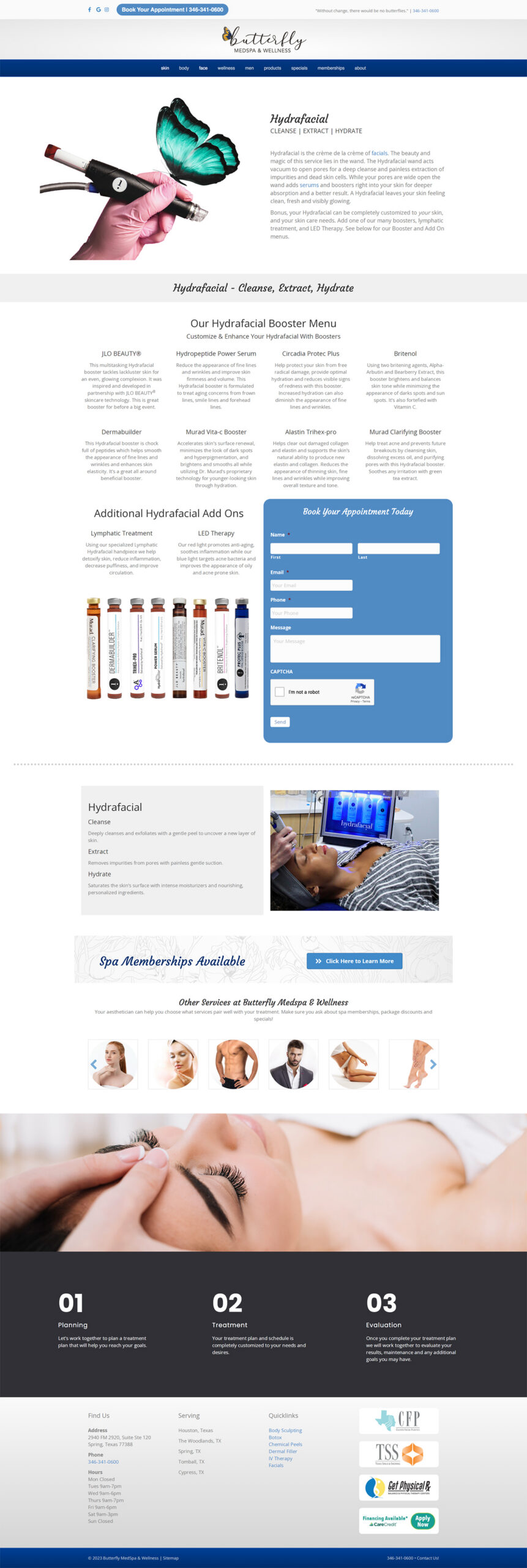 Case Study Butterfly Medspa & Wellness - Market Creativity - Website
